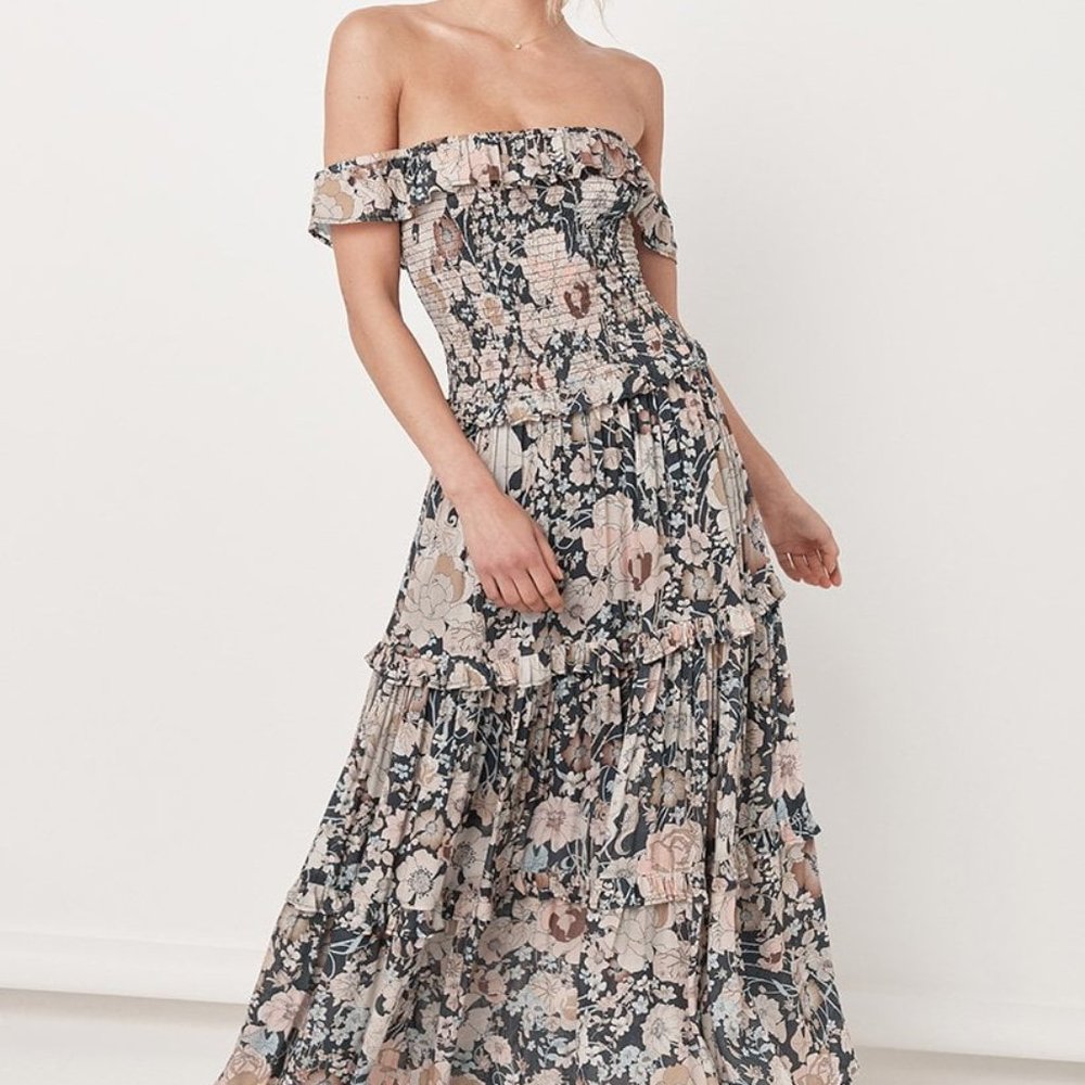 Spell Amethyst Shirred Sundress